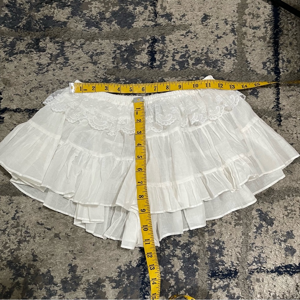 Vanessa Mooney White Cotton Bloomer Size S - Picture 8 of 10